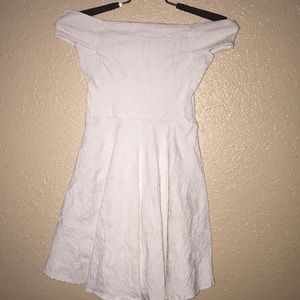 Off The Shoulders Little White Dress